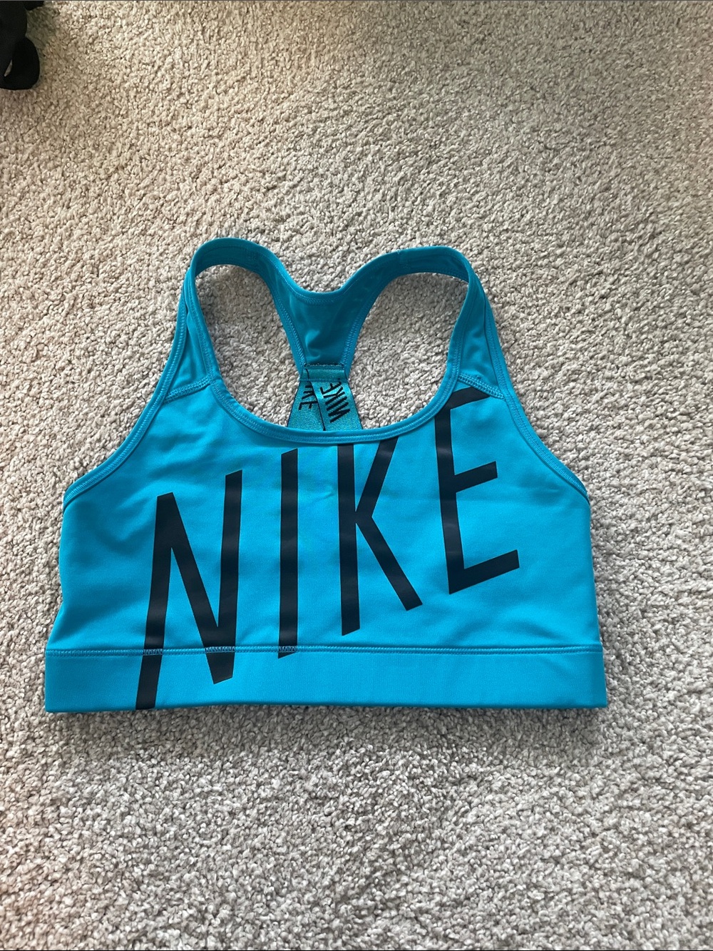 Nike Teal Blue Racerback Sports Bra - Medium